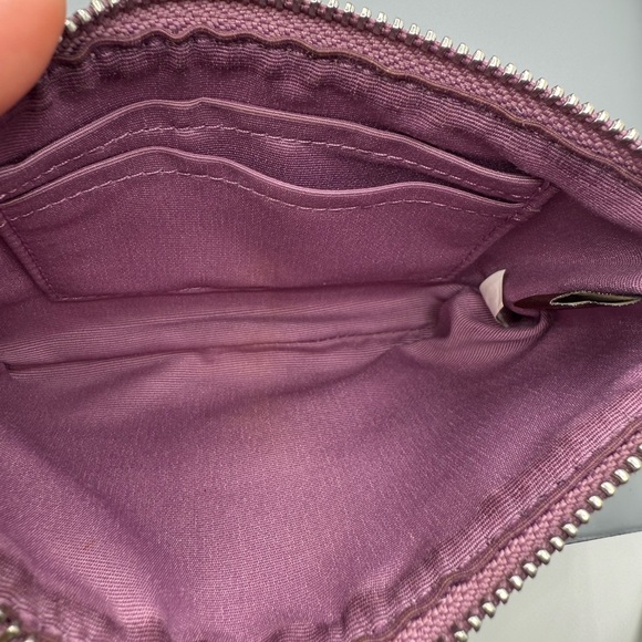 Coach corner zip wristlet/wallet purple - Picture 8 of 12